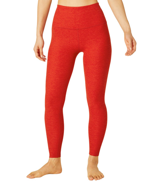 Beyond Yoga Spacedye High Waisted Caught In The Midi 7/8 Yoga Leggings Red Hot-Siren